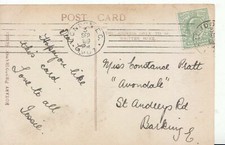Family History Postcard-Pratt, Avondale,St Audreys Road,Barking,Essex Ref GN686