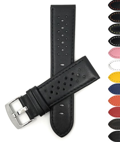 22mm leather rally strap - leather,
