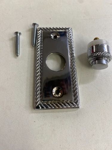 Chrome door bell - chrome, push