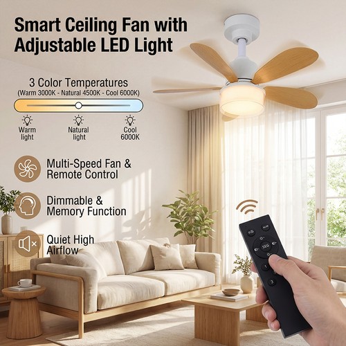 Led ceiling fan - led, with