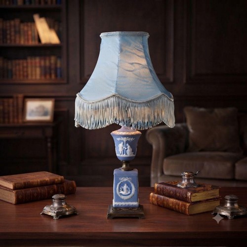Wedgwood jasperware table lamp - table,