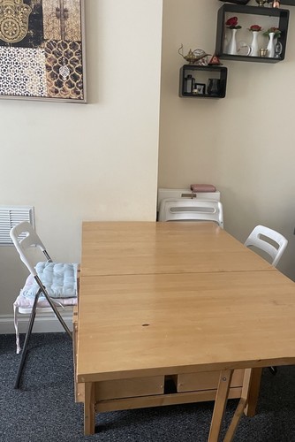 Ikea wooden foldable table - ikea,
