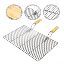 BBQ grill grate square 67x40cm stainless steel grill grille handles gas grill ball grill