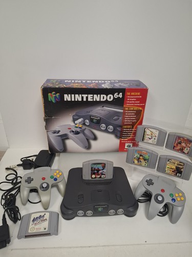 Boxed nintendo console with - nintendo, 64