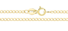 9ct gold curb chain 20 inch