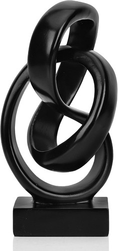 Abstract black knot - knot, statue