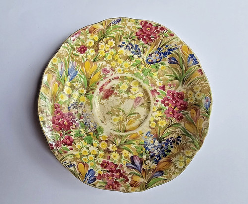 Crown ducal ware floral - ware, saucer