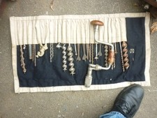 Joblot auger bits mainly ex-military,various makes plus vintage stanley brace