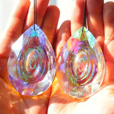 50mm AB Crystal Teardrop