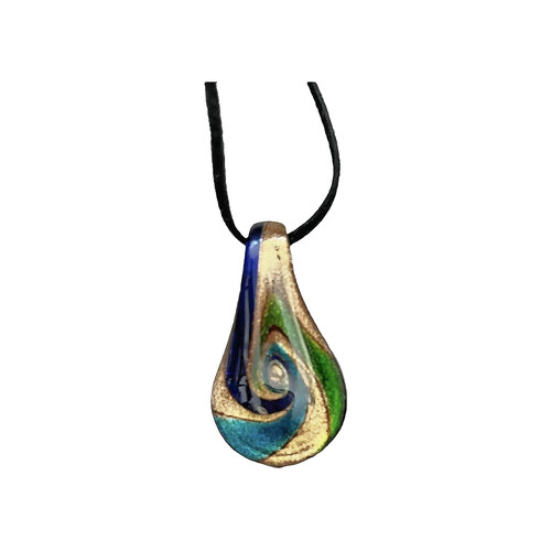 Vintage art glass pendant