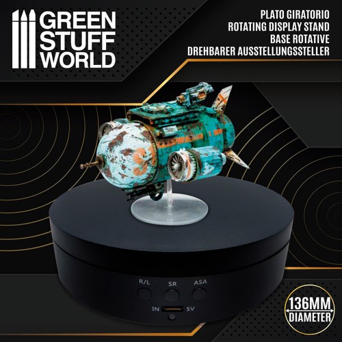 Rotating display stand 136mm - rotating,