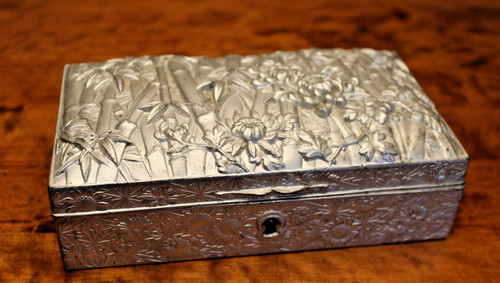 Vintage wood lined metal - wood,