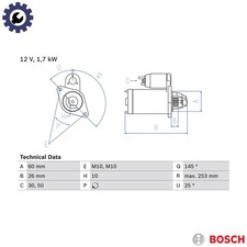 STARTER 0 986 017 890 FOR