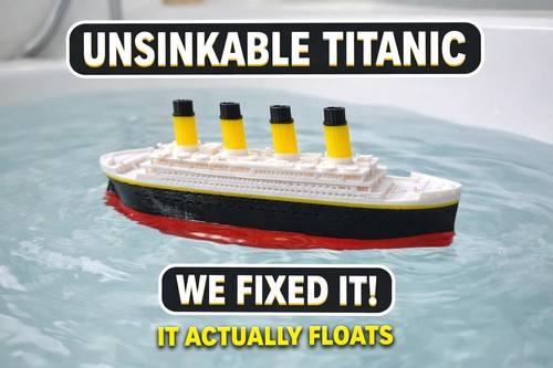 Unsinkable titanic model - unsinkable,