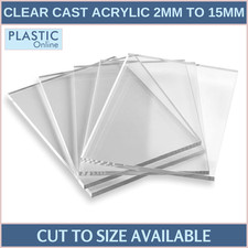 Clear Acrylic Sheets | Cut To Size Perspex Plastic Panels | Cast Acrylic