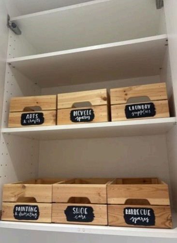 Rustic wooden storage crates - rustic,