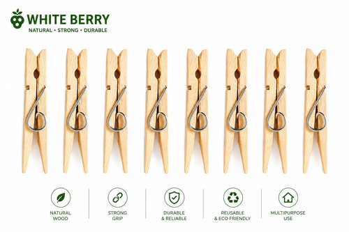 Wooden clamps pegs big - wooden, large