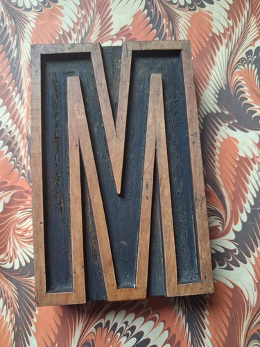 Large wooden letterpress - large,