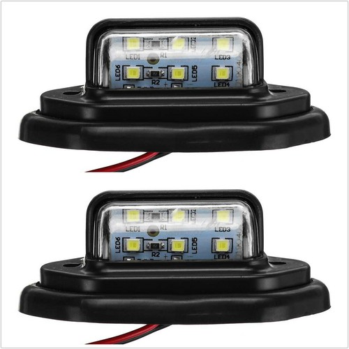 Led rear tail license - 2x,