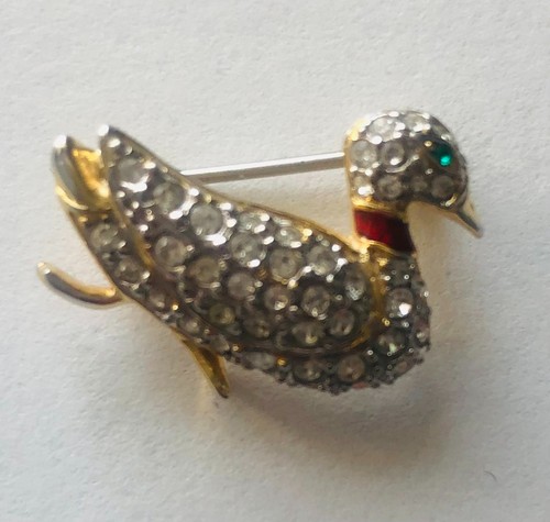 Vintage rhinestone and enamel - vintage,