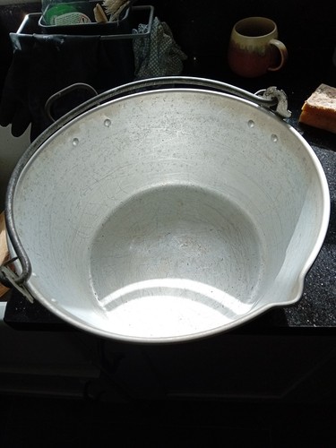 Vintage aluminium jam making - jam,