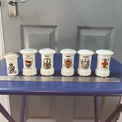 Crested ware post boxes - crested,
