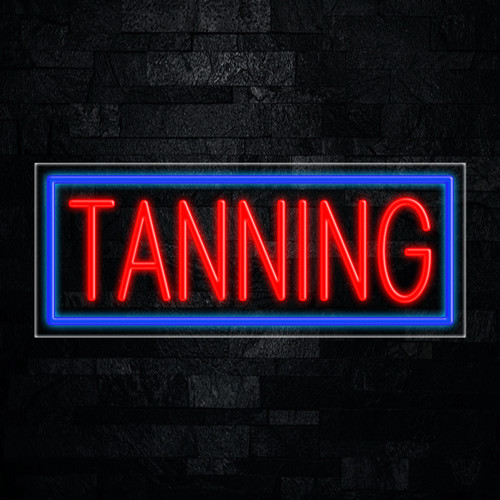 Tanning led neon sign - tanning,