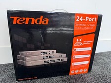 Tenda POE Network Switch 24 Port TEF1226P-24-440W  10/100Mbps +2 Gigabit Web 6kv