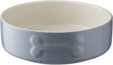 Stoneware Dog Bowl - Grey
