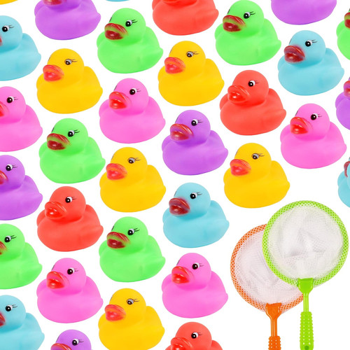 Mini rubber ducks with 2 - rubber,