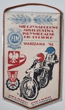 INTERNATIONAL POLISH SPEEDWAY CHAMPIONSHIP - WARSZAWA 1994 POLAND - OLD PENNANT 