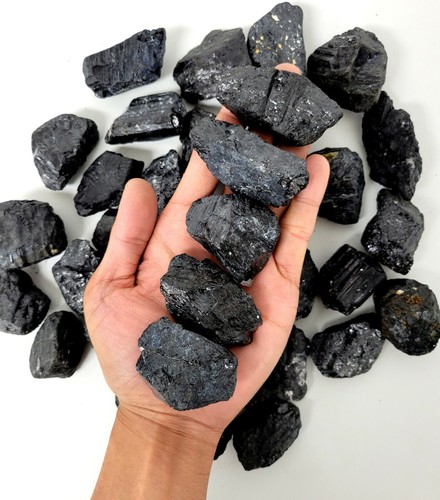 Black tourmaline crystals - crystals,