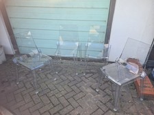 4 Mist Acrylic Dinning Chairs