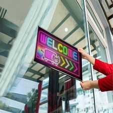 Flexible LED Sign Board Display Programmable with Smart App 33X20cm