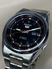 Beautiful Vintage Seiko Automatic black dial Watch Japan Made