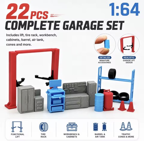 Complete garage set 22pcs - complete,