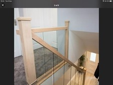 Solid oak Full Glass Staircase