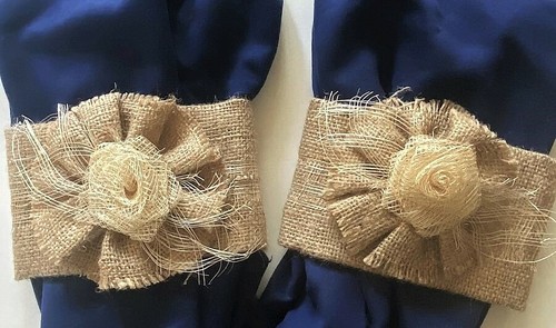 Curtain ties burlap - curtain, jute