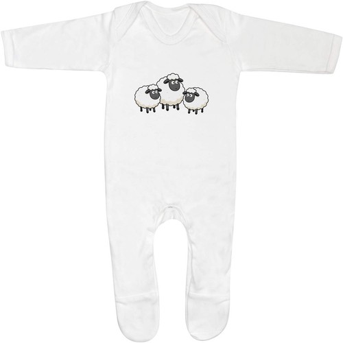 Flock sheep baby - sheep',
