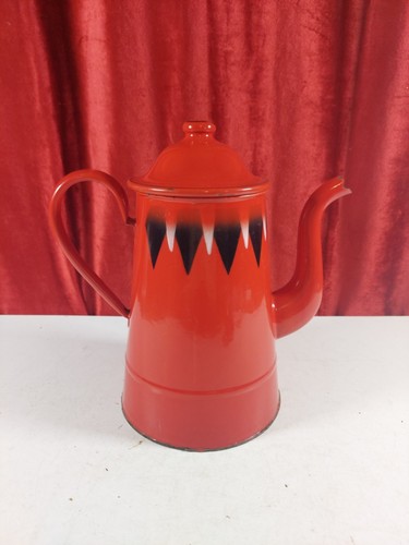 Vintage french enamel coffee - vintage,