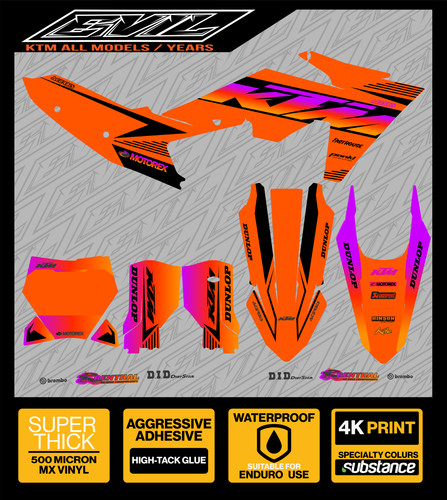 Graphics kit ktm - mx, sxf