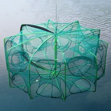 Foldable Fishing Net 6/8/10 Holes Hand Fishing Net Hexagon Octagon Net
