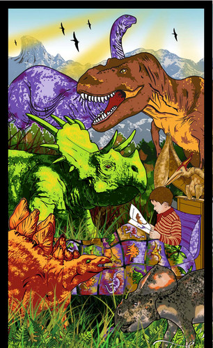 Dinosaur dreams 986 panel - dinosaur, by