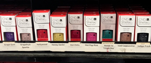 Cnd shellac gel - gel, (red
