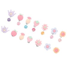 14 Pairs Girl Earrings Comfortable Clip on Clips Children Cute Girls