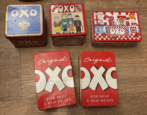 Vintage oxo cubes tins job - job, lot