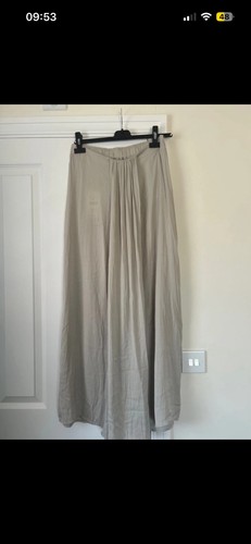 Zara grey palazzo trouser - trouser, size