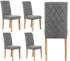 Grey velvet dining - velvet, chairs