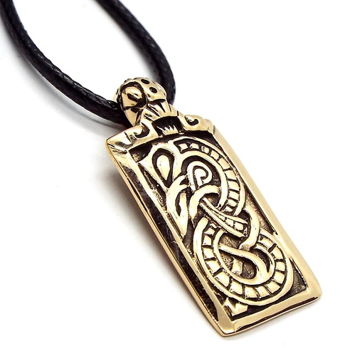 Viking bronze urnes snakes - viking,