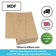 MDF Sheets Set Sizes Crafts